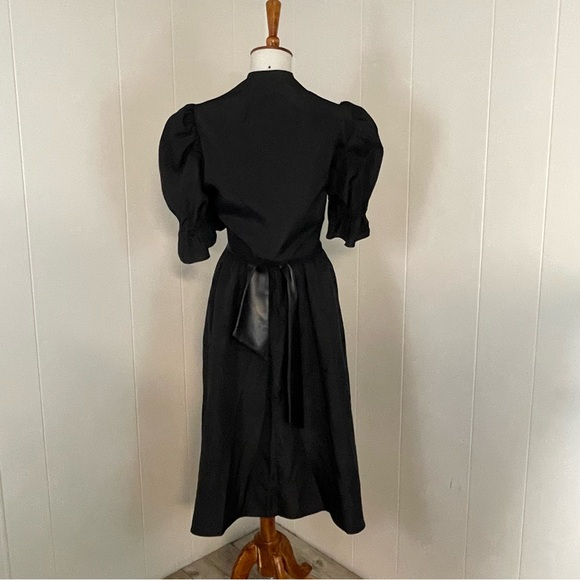 Vintage Puff Sleeve Crop Jacket with Sleeveless A-Line Dress - Picture 14 of 14